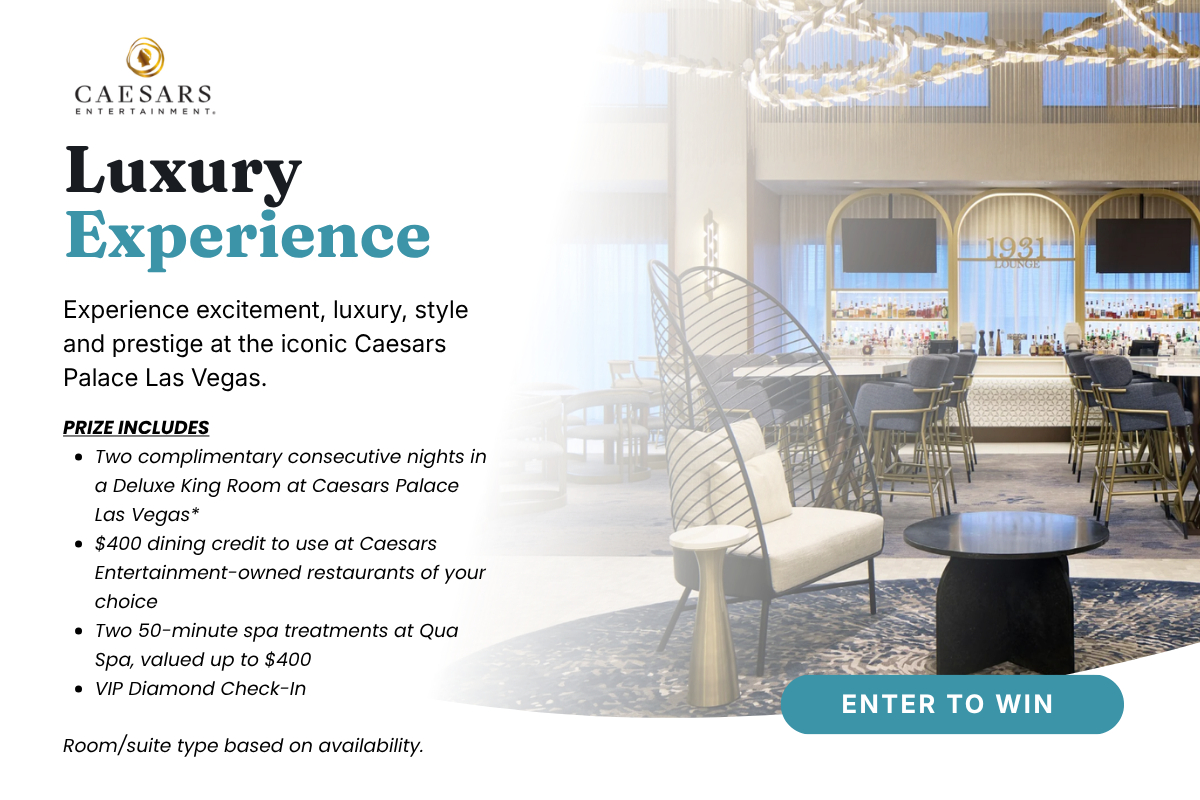Caesars Entertainment Meeting Planner Appreciation Month Las Vegas getaway giveaway