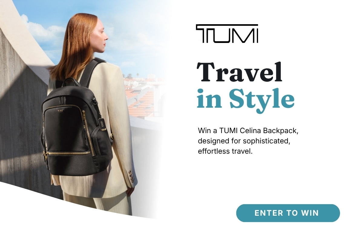 TUMI Voyageur Celina Backpack giveaway prize